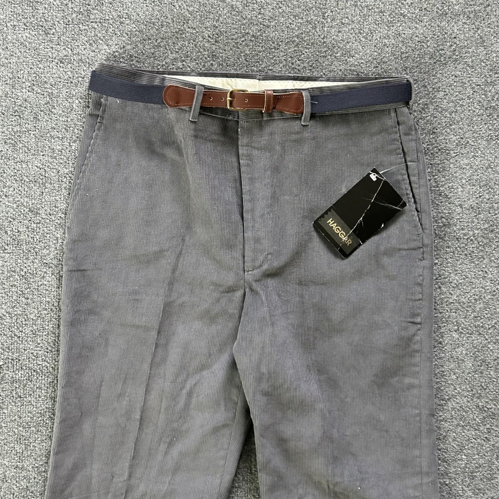 Haggar Pants Mens 34x31 Corduroy Classic Fit Belt Included Casual VTG‎ new P16
